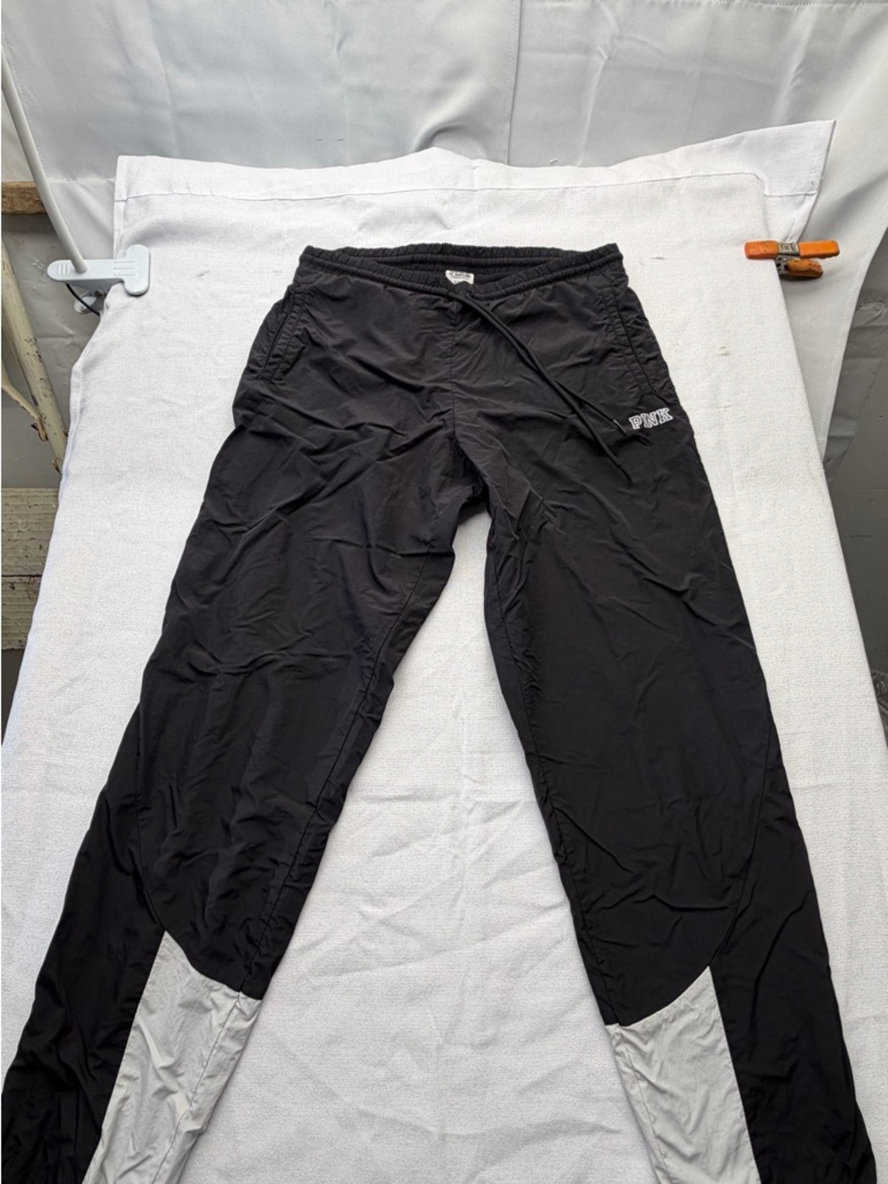PINK Victoria's Secret Black and Gray Jogger Pants
